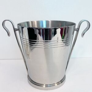 Crate and Barrel Stainless Wine Bucket